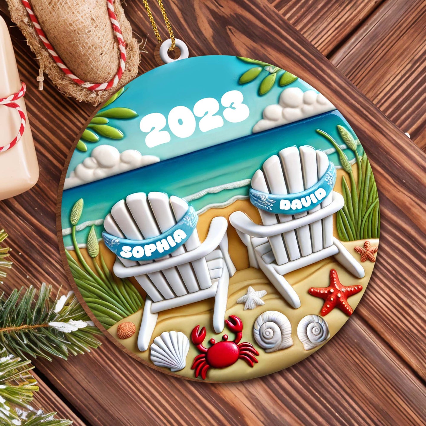 Relax And Unwind With Seaside Memories Beach Chairs Ornament