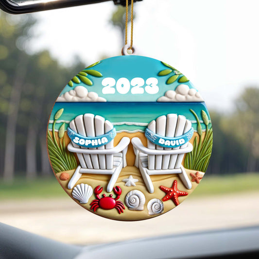 Relax And Unwind With Seaside Memories Beach Chairs Ornament