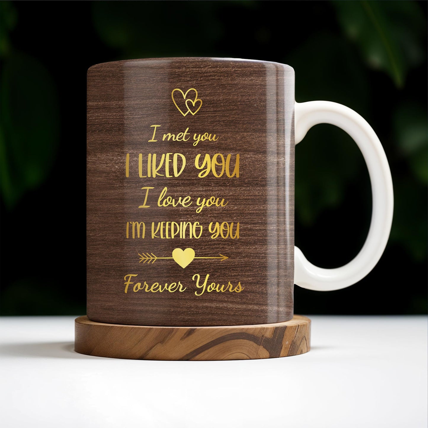 Together Forever, Holding Hands and Hearts Mug