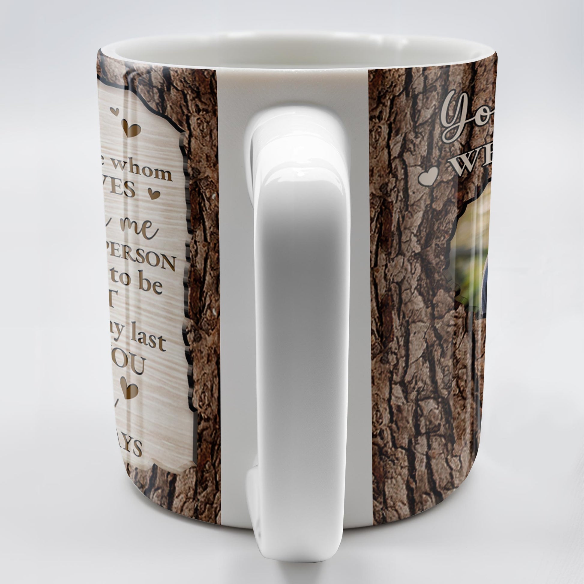 You & Me We Got This Tree Bark Heart Design