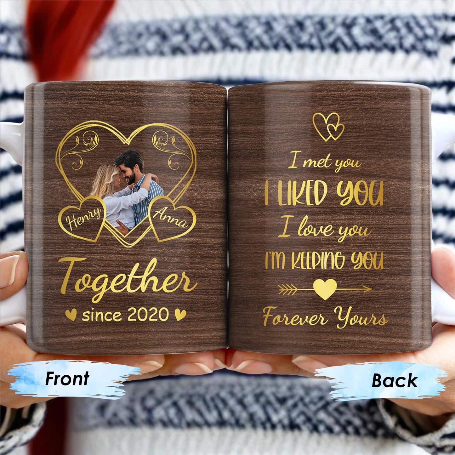Forever Yours Romantic Heart Quote
