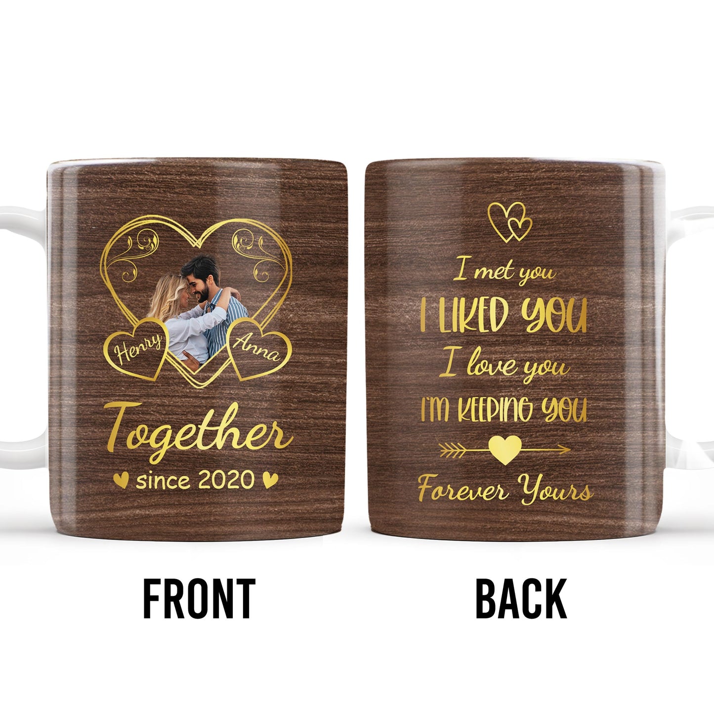 Forever Yours Romantic Heart Quote