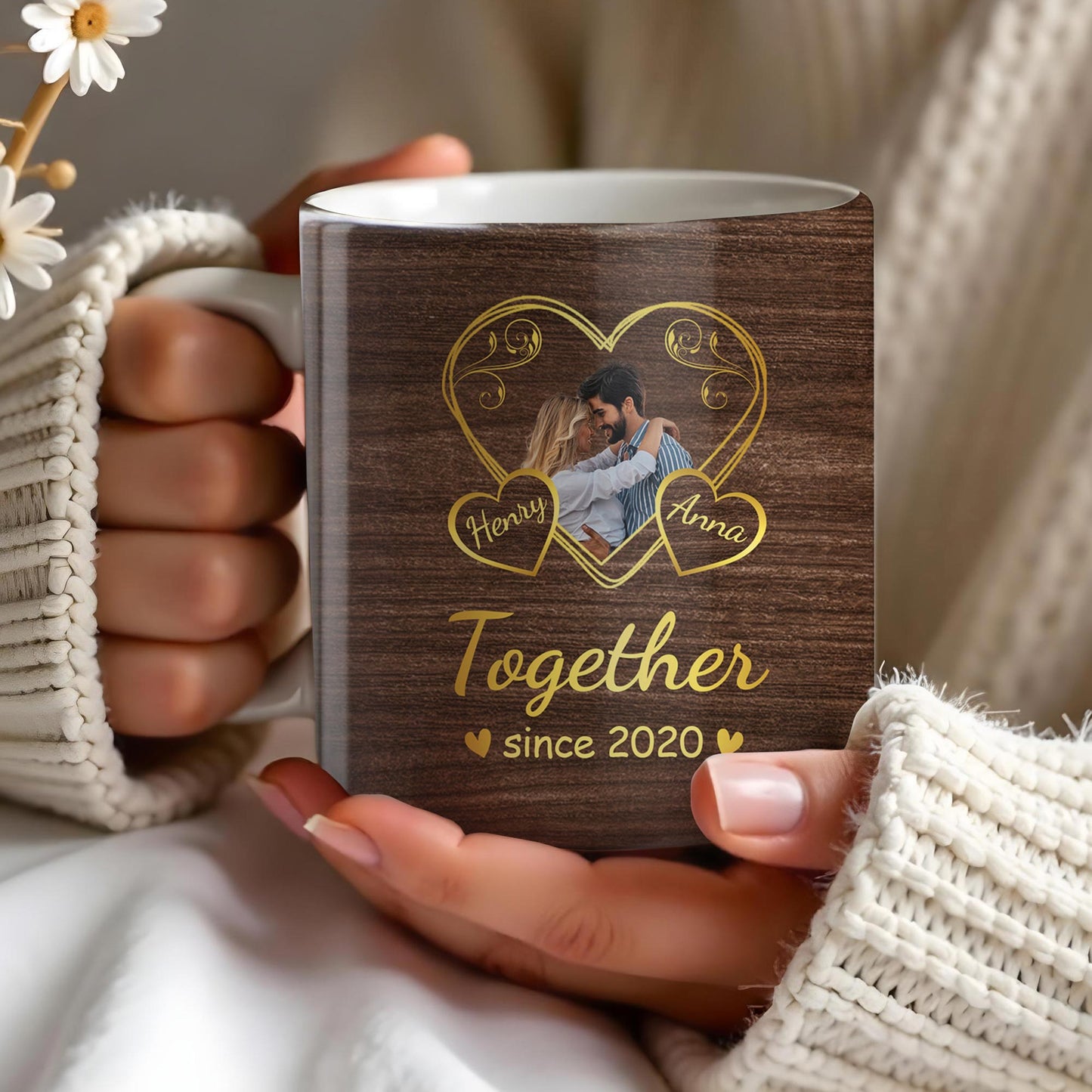 Forever Yours Romantic Heart Quote