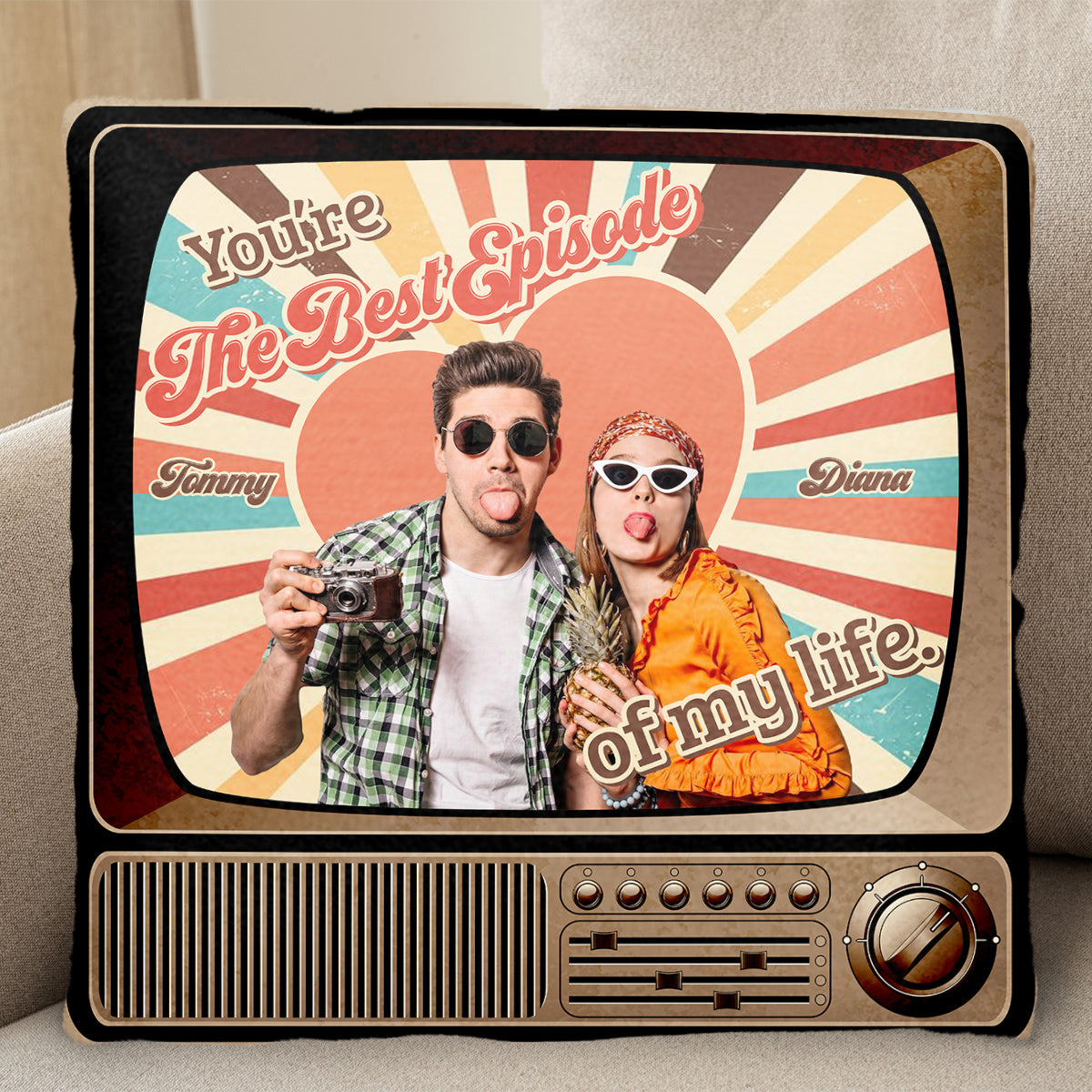 You're The Best Episode Of My Life Retro Radio Pillow