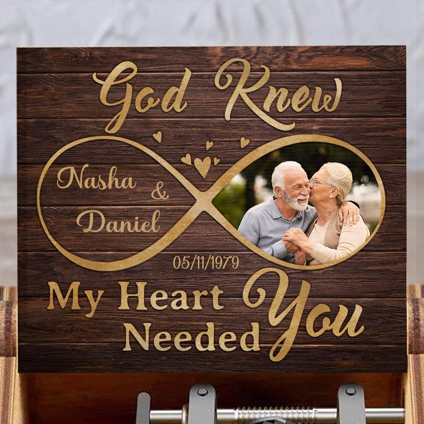 God Knew My Heart Needed You With Hearts And Infinity Symbol