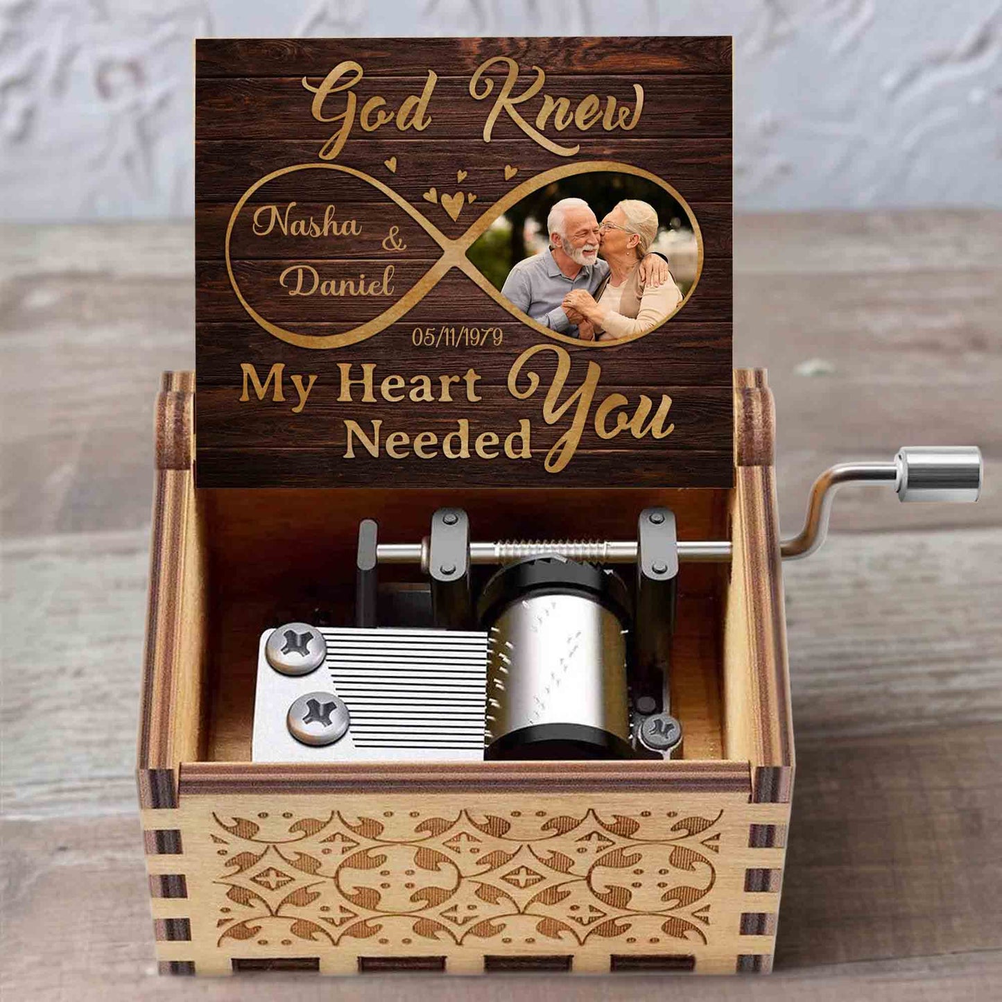 God Knew My Heart Needed You With Hearts And Infinity Symbol