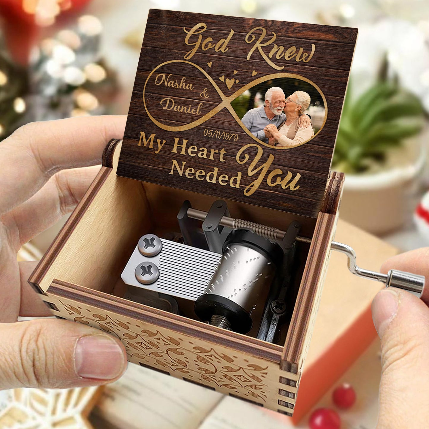 God Knew My Heart Needed You With Hearts And Infinity Symbol