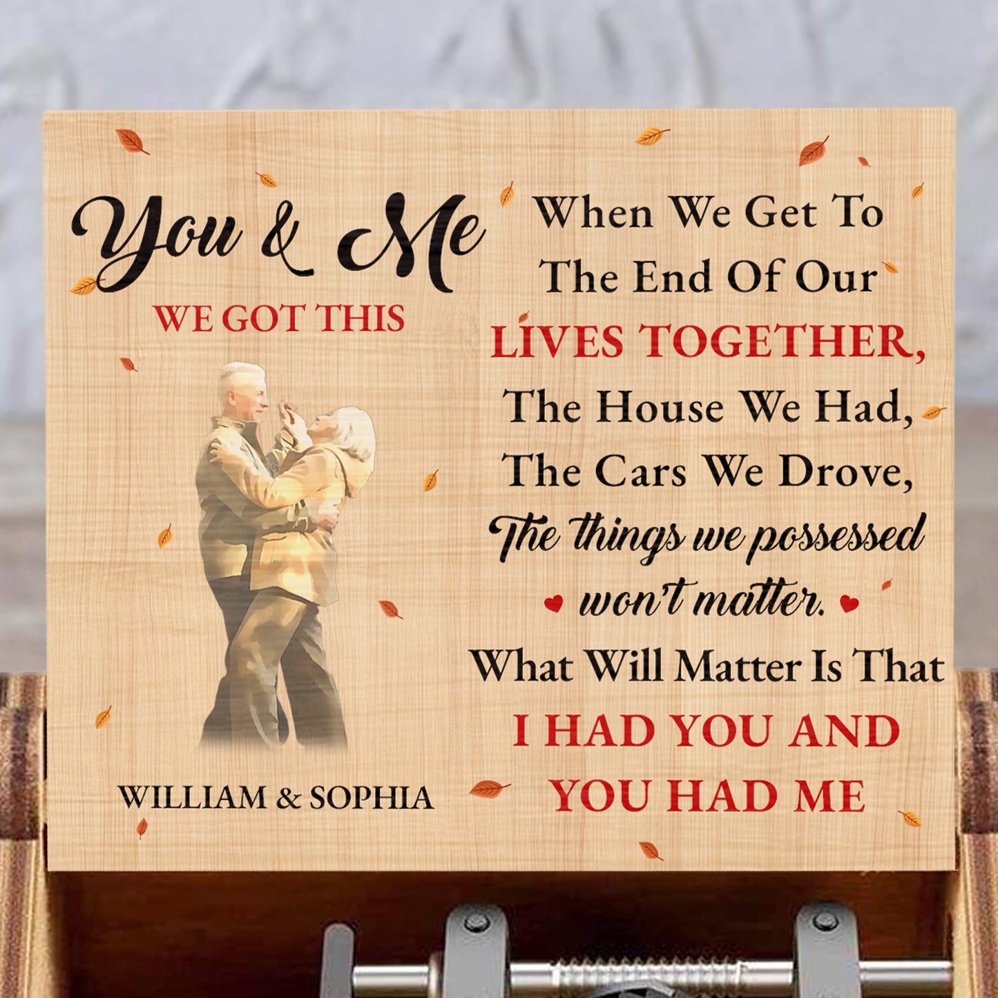You & Me We Got This Elderly Couple Design