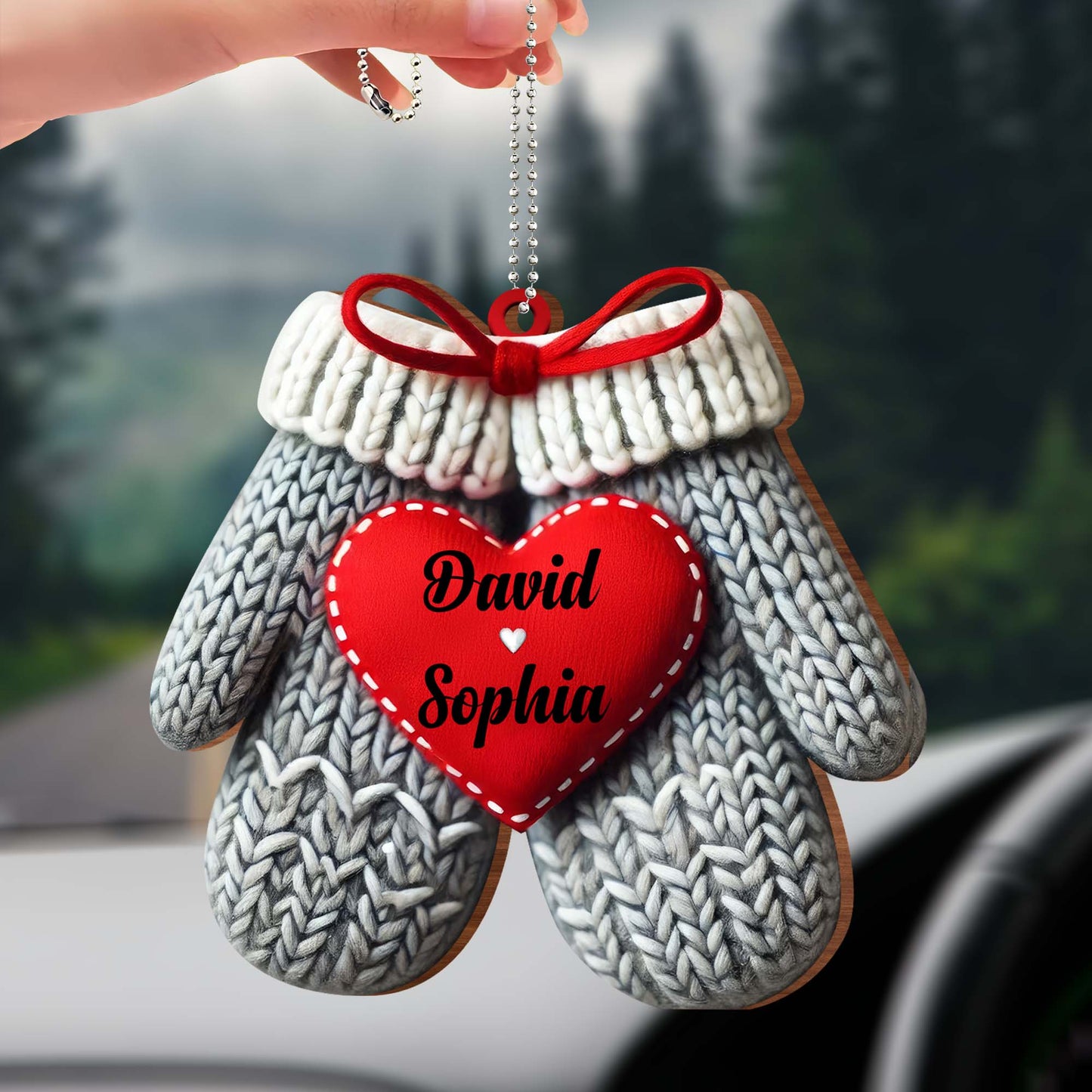 Together Forever Woven With Love Heart And Mittens