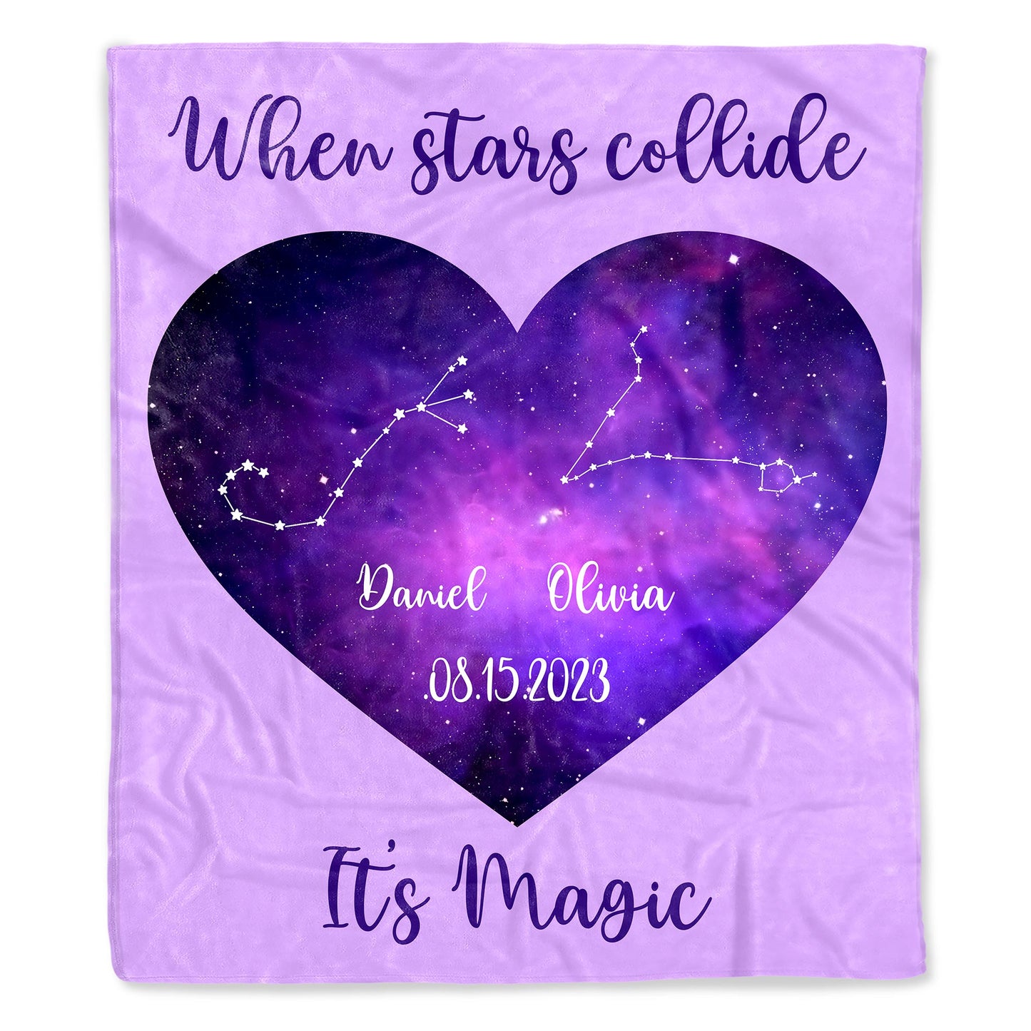 When Stars Collide It's Magic Heart Constellations