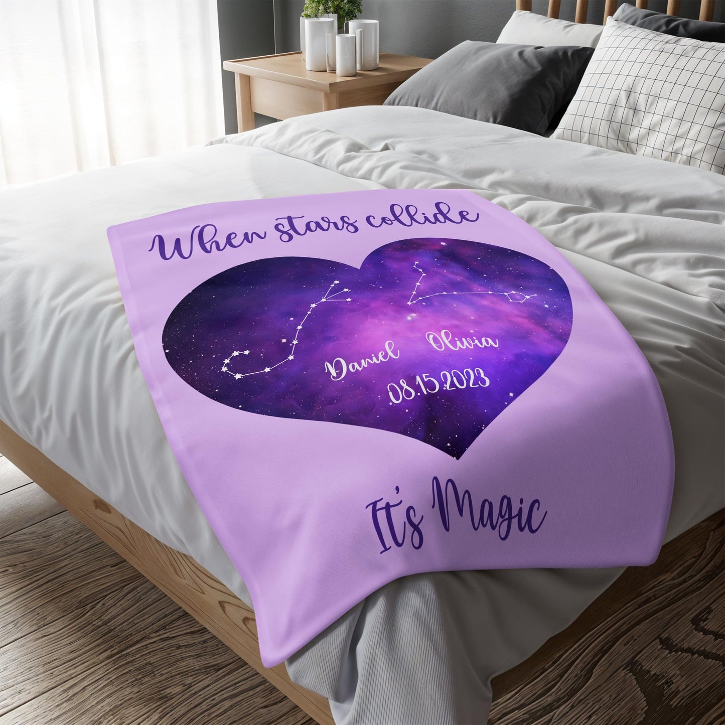 When Stars Collide It's Magic Heart Constellations