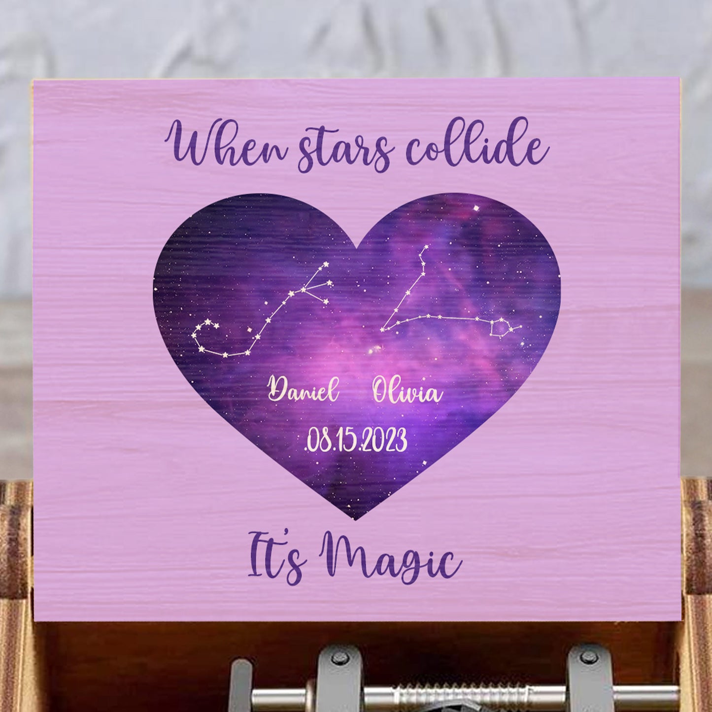 When Stars Collide It's Magic Heart Constellation Design