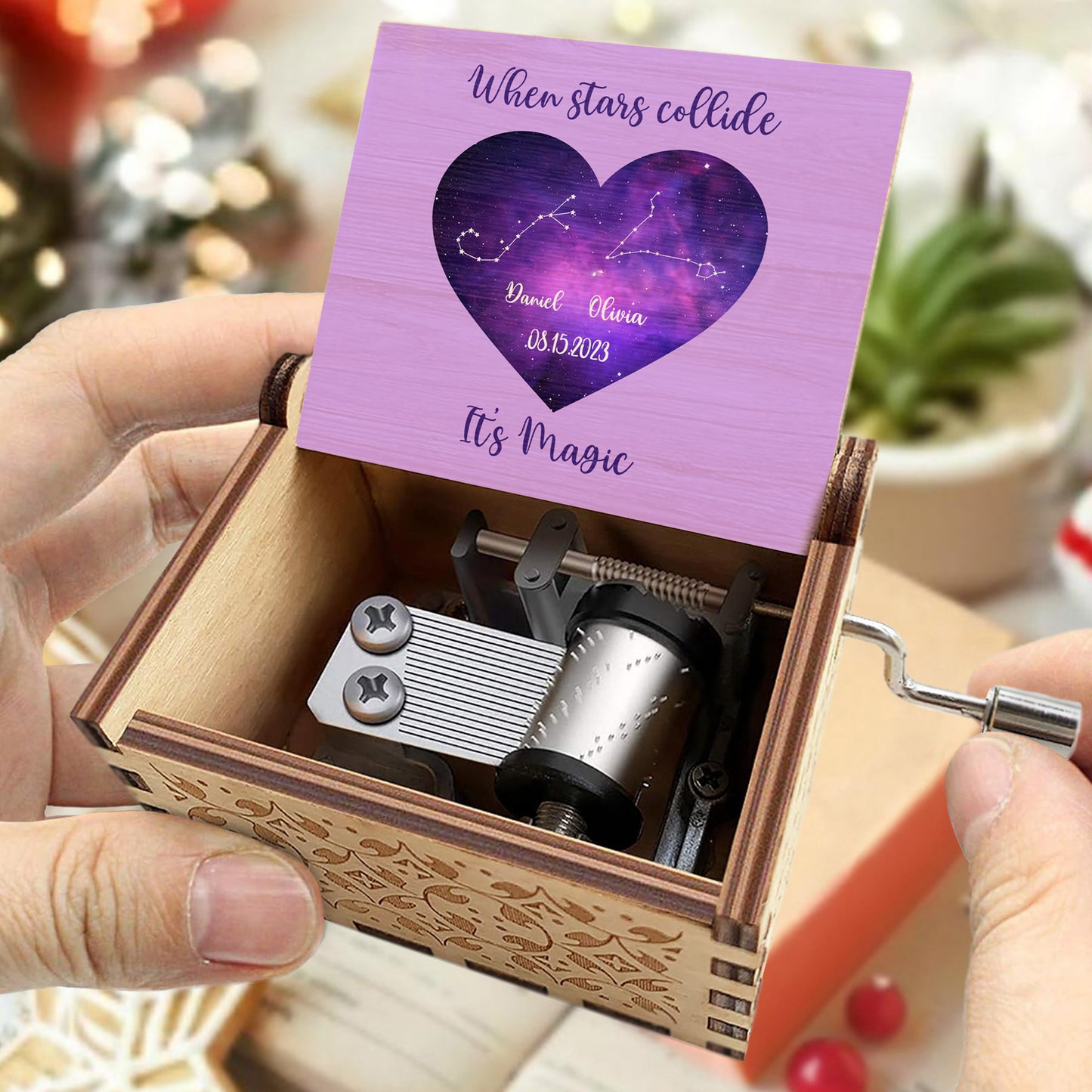 When Stars Collide It's Magic Heart Constellation Design