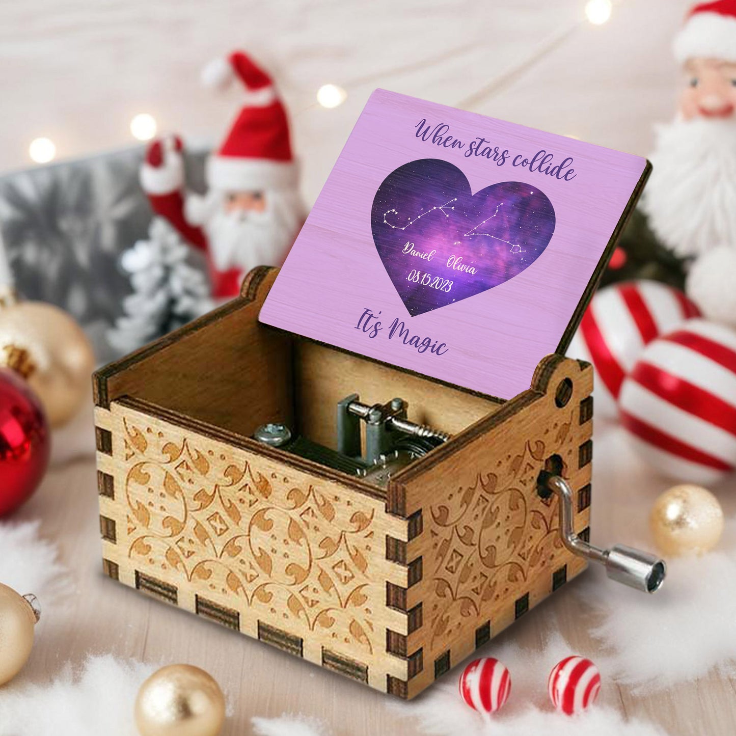 When Stars Collide It's Magic Heart Constellation Design