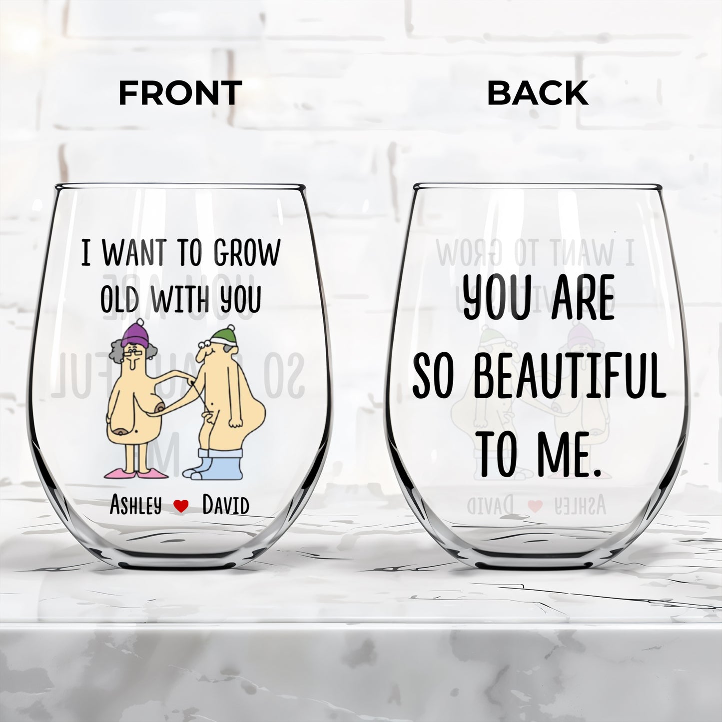 Grow Old With You Beautiful Couple Design