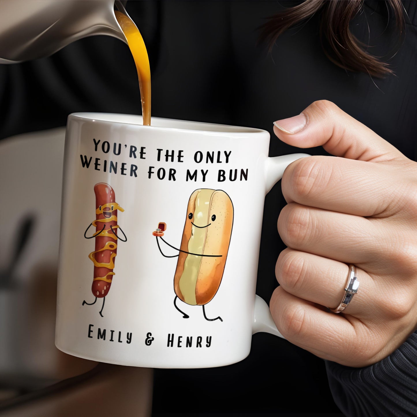 You're The Only Weiner For My Bun Hot Dog Design