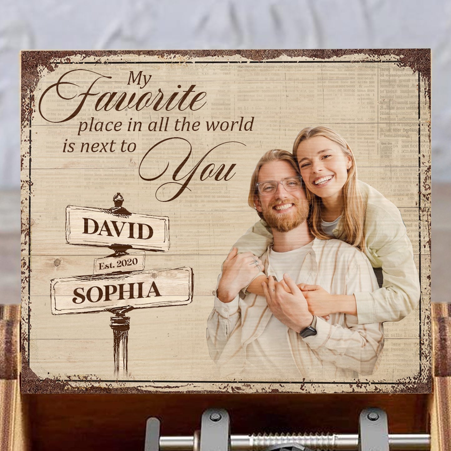 Favorite Place Next to You With Personal Photo
