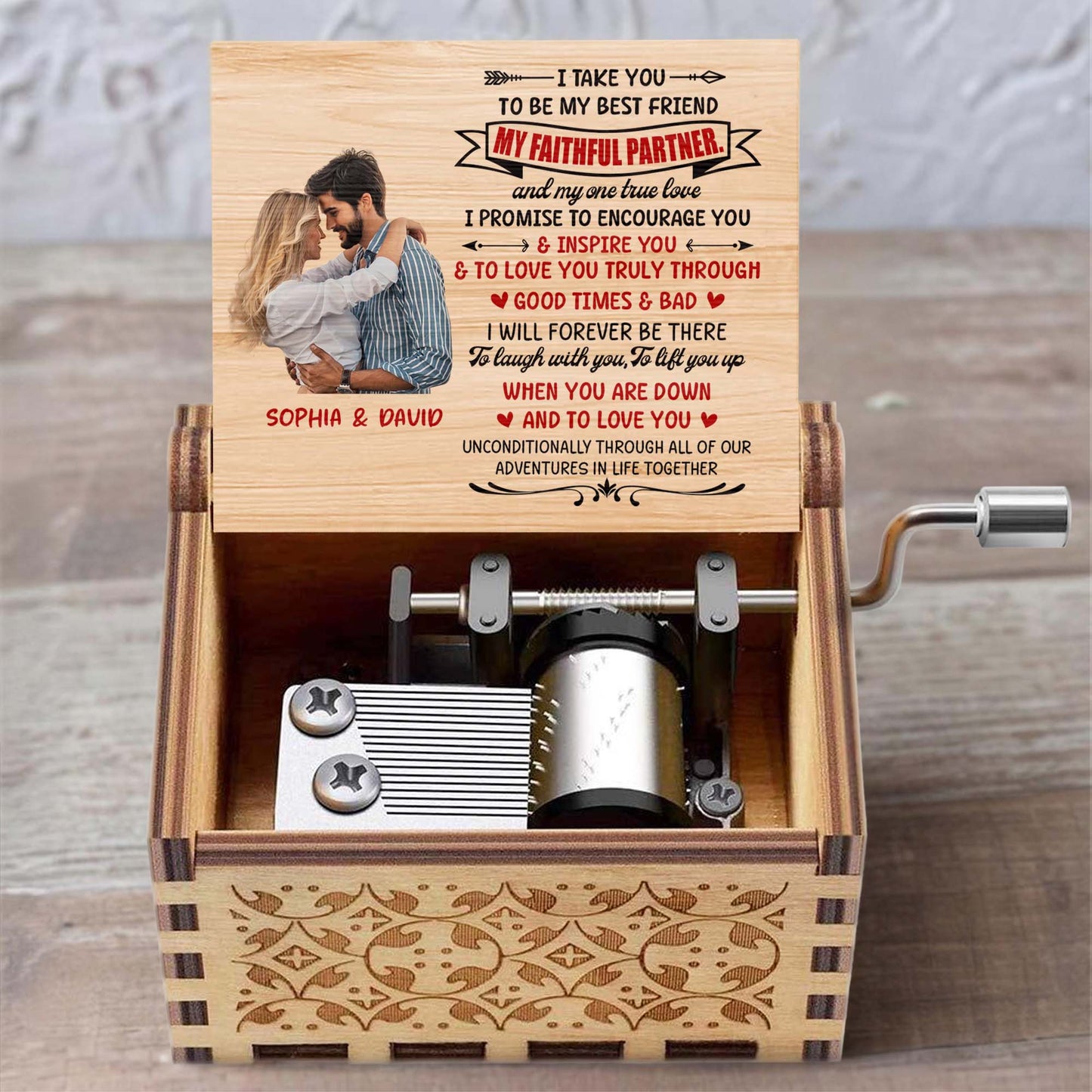 Best Friend And Faithful Partner Loving Promise Music Box