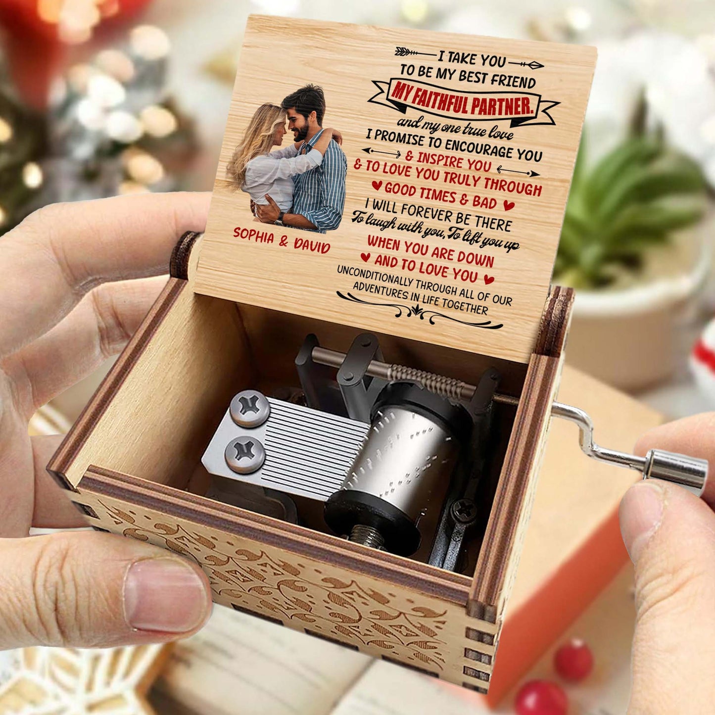 Best Friend And Faithful Partner Loving Promise Music Box