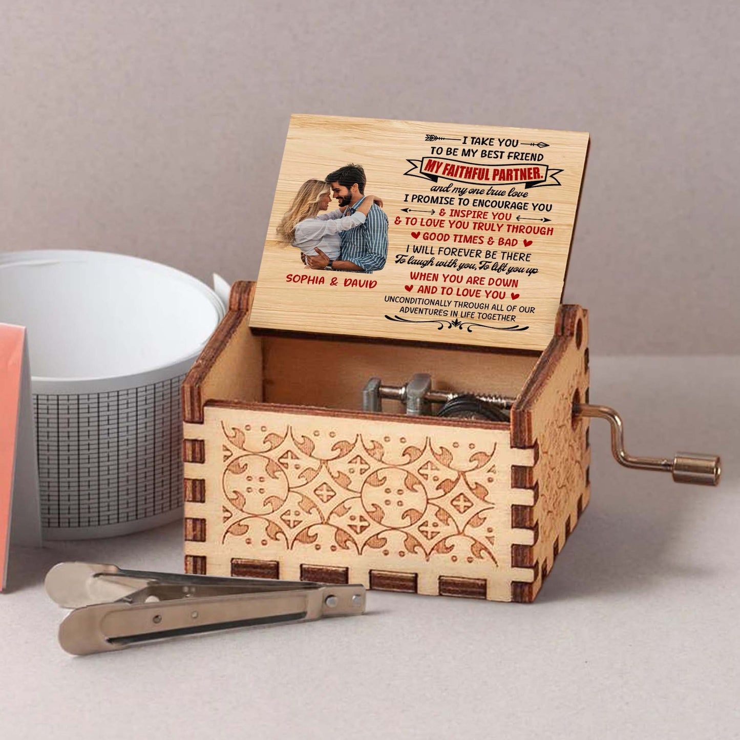Best Friend And Faithful Partner Loving Promise Music Box
