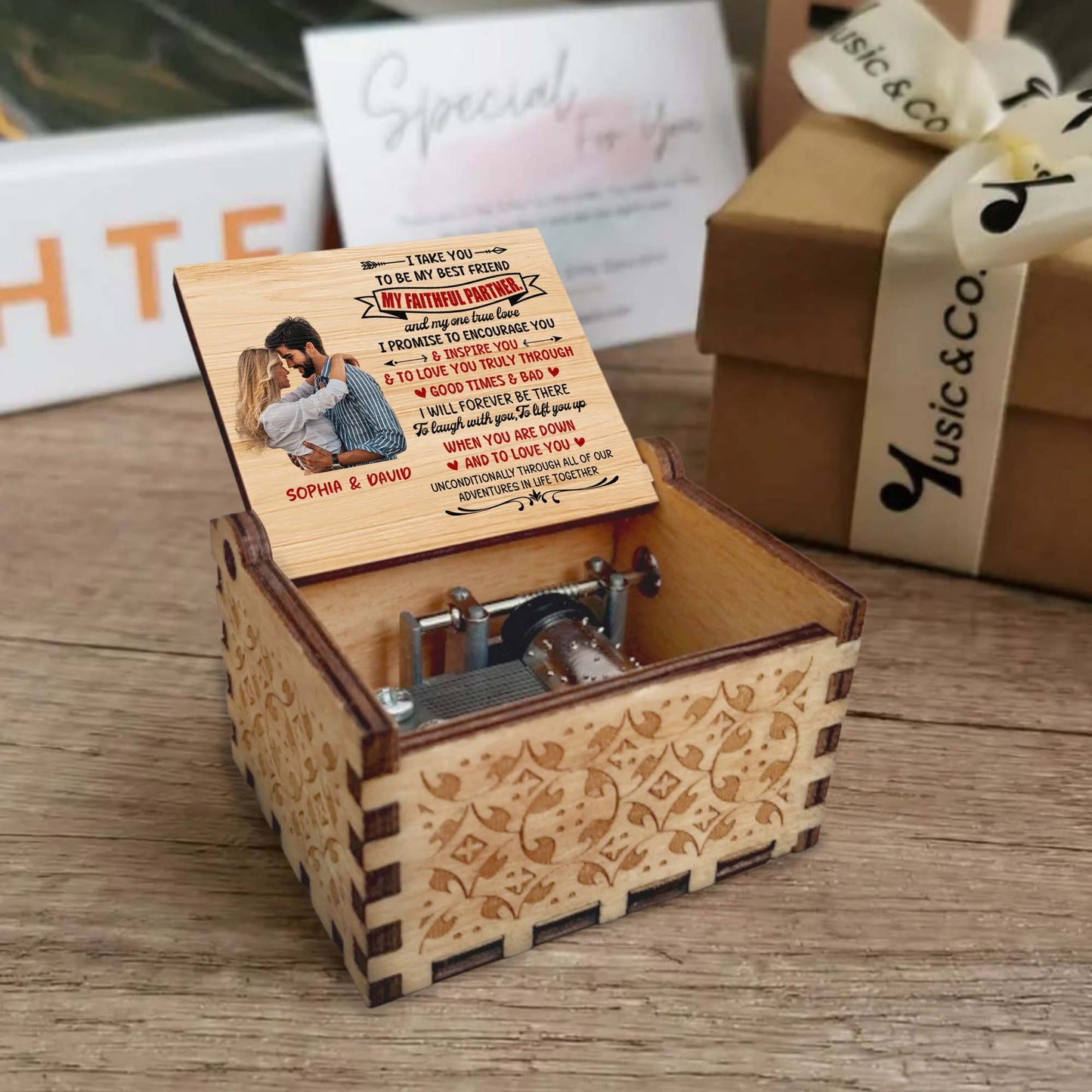 Best Friend And Faithful Partner Loving Promise Music Box