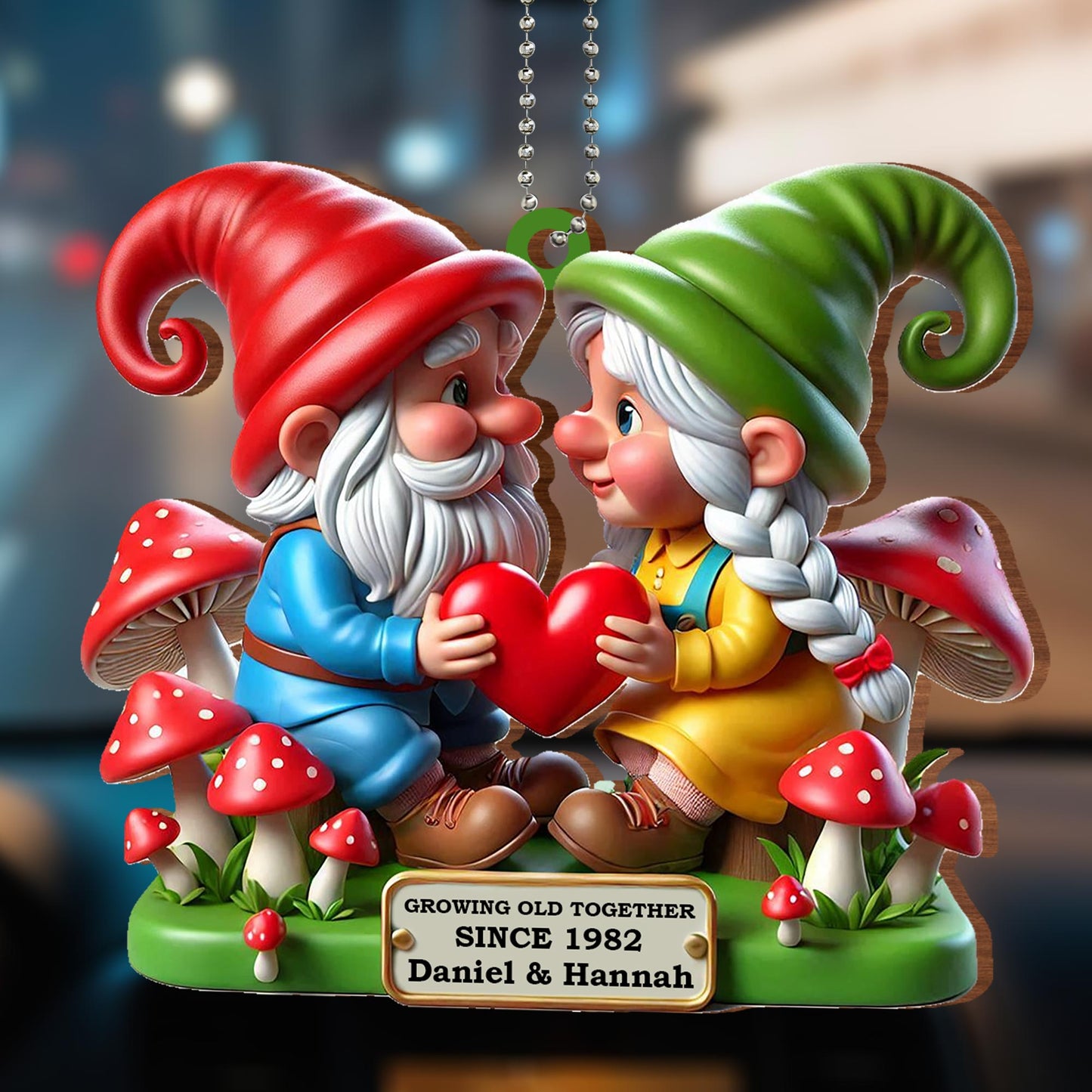 Growing Old Together, True Love Gnome Ornament
