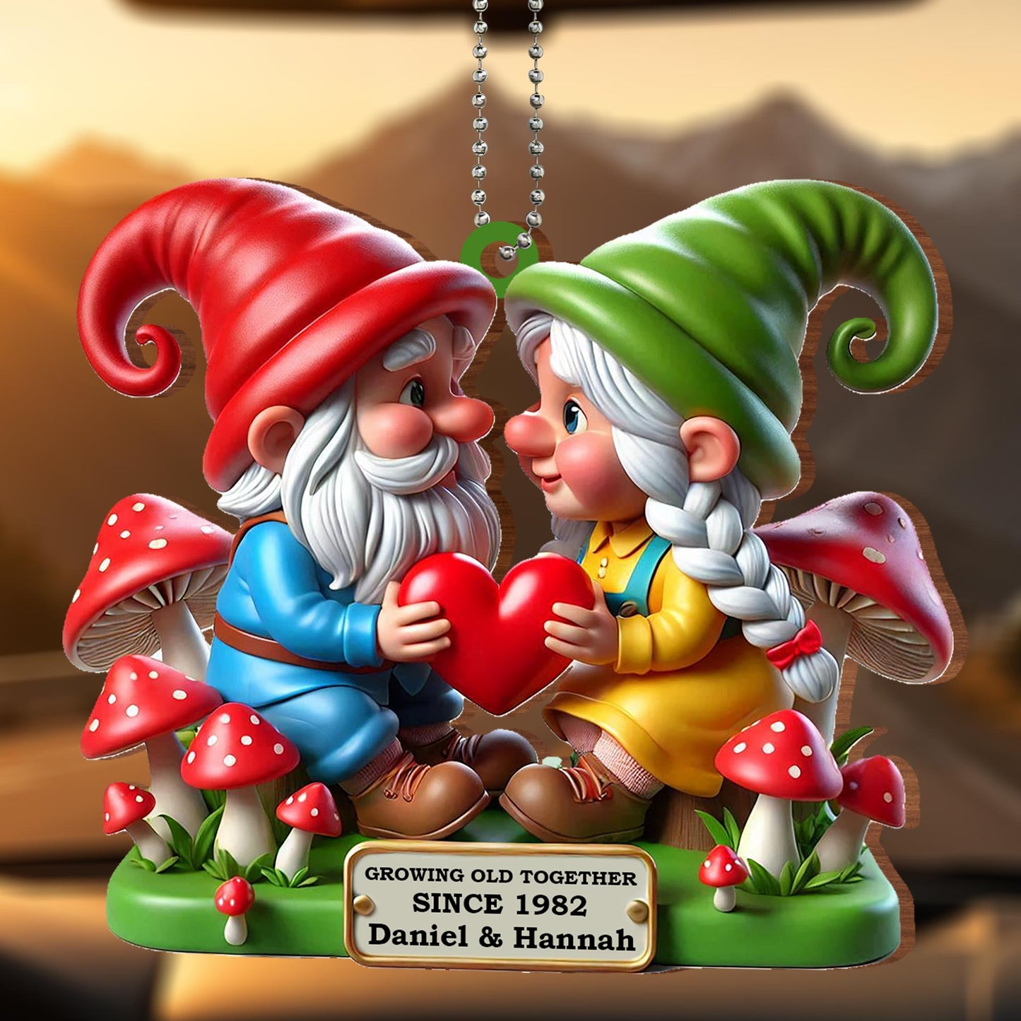 Growing Old Together, True Love Gnome Ornament