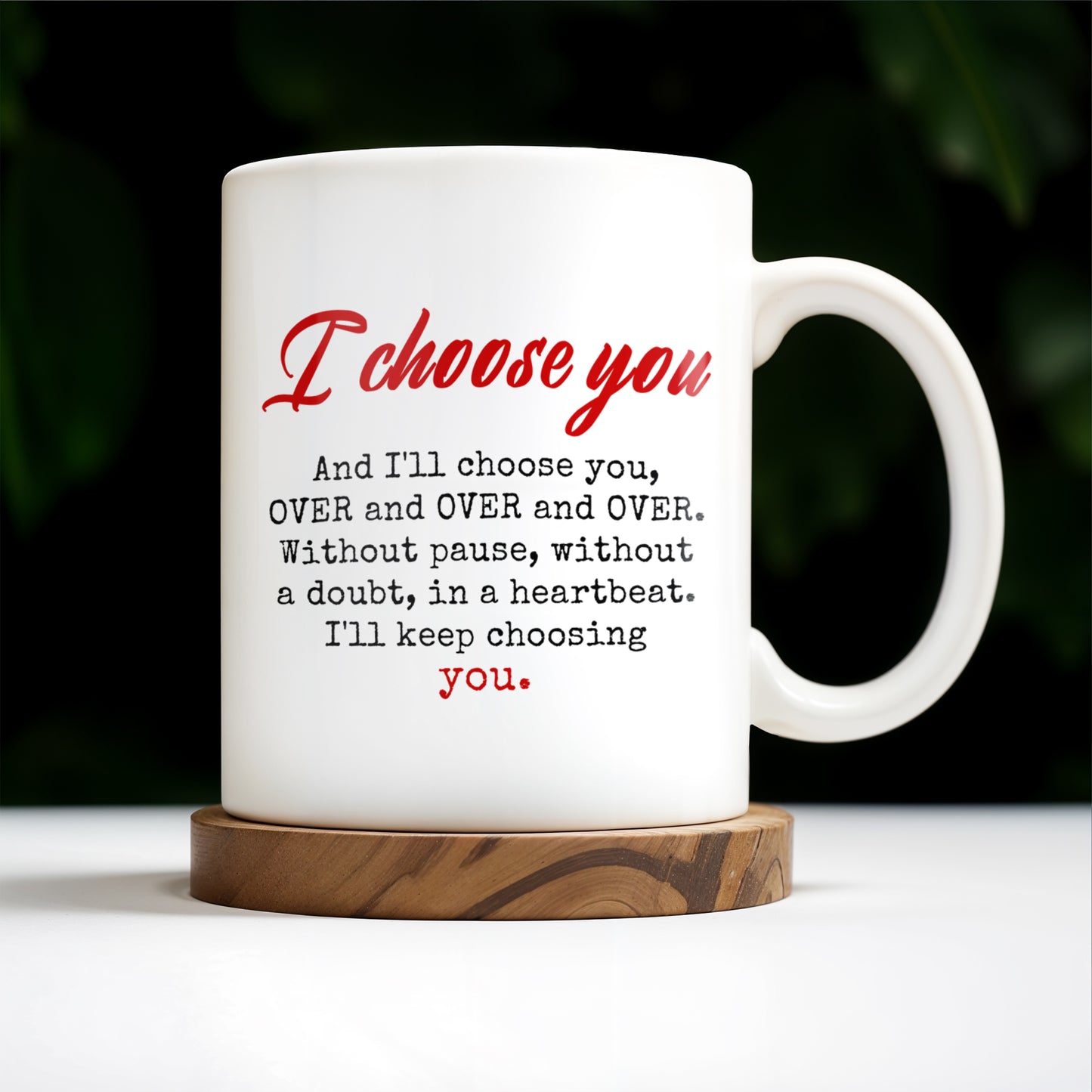 I Choose You Over and Over, Elderly Couple Design