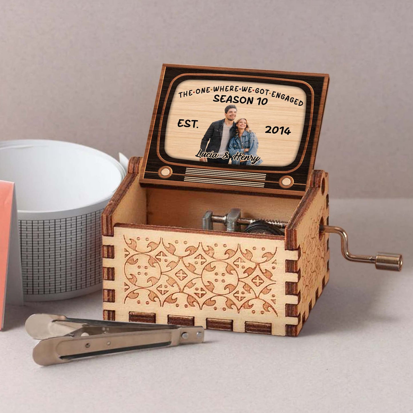 The One Where We Got Engaged TV Design For Couples