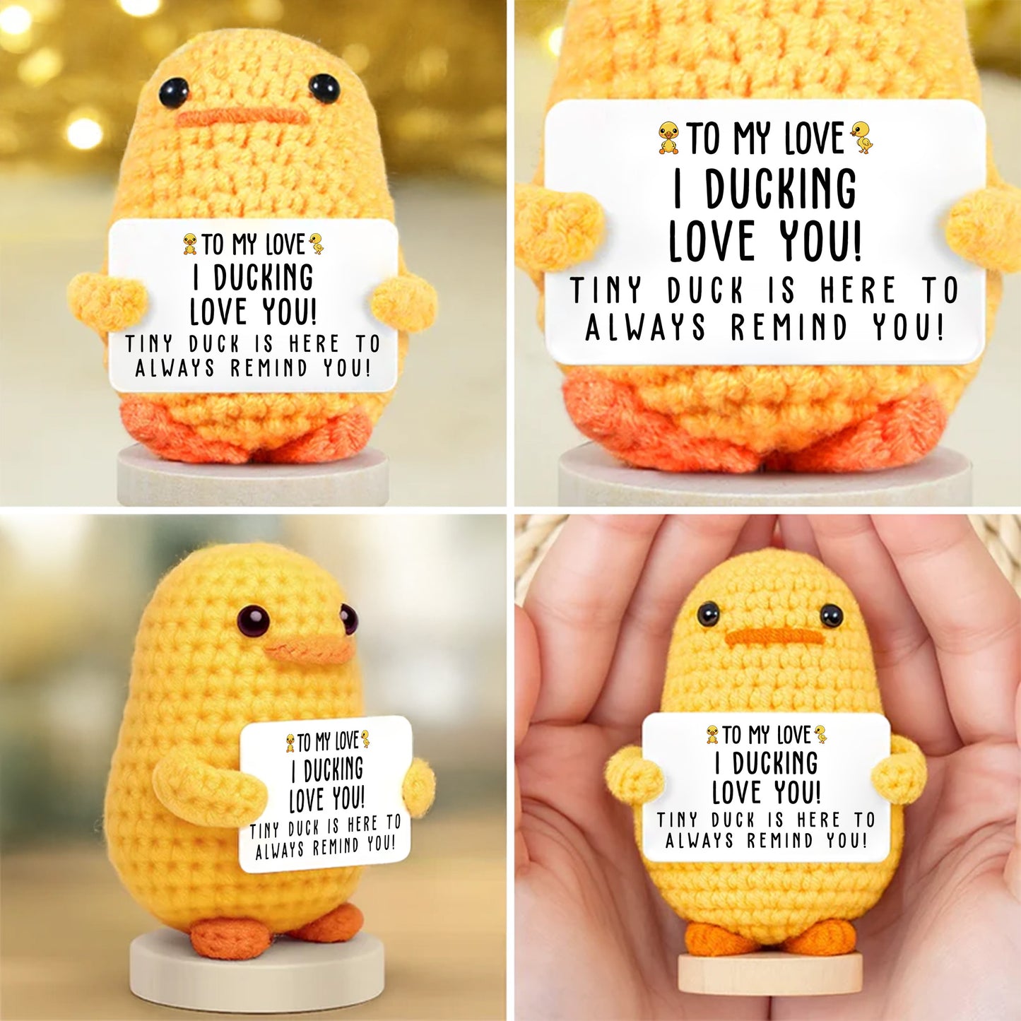 To My Love, I Ducking Love You With Duck And Sunflower