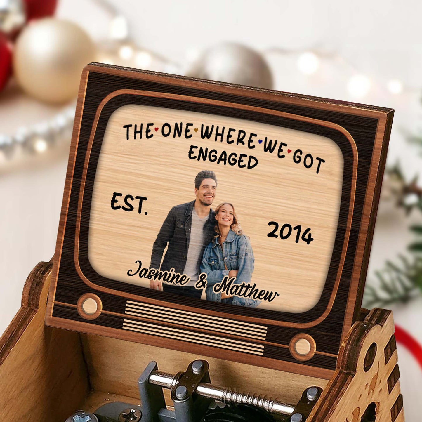 The One Where We Got Engaged Vintage Cassette Design