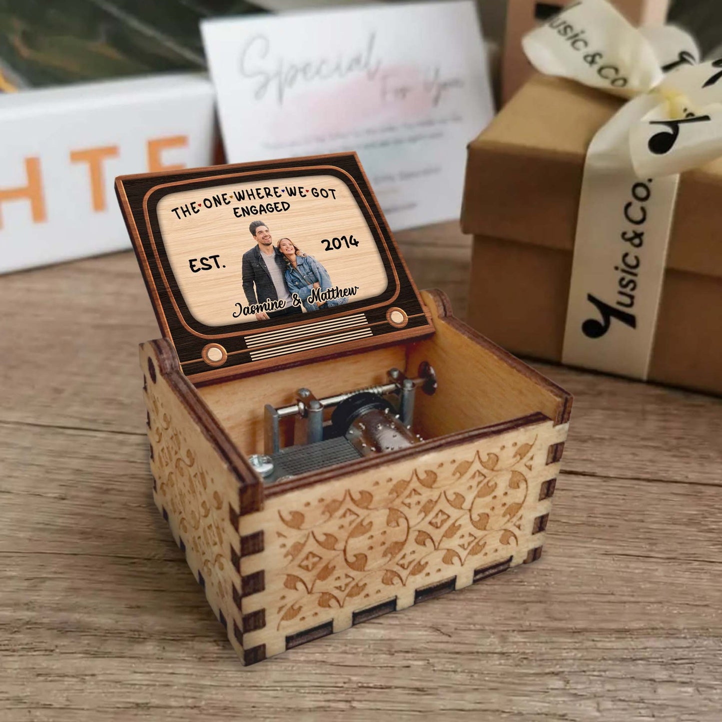 The One Where We Got Engaged Vintage Cassette Design