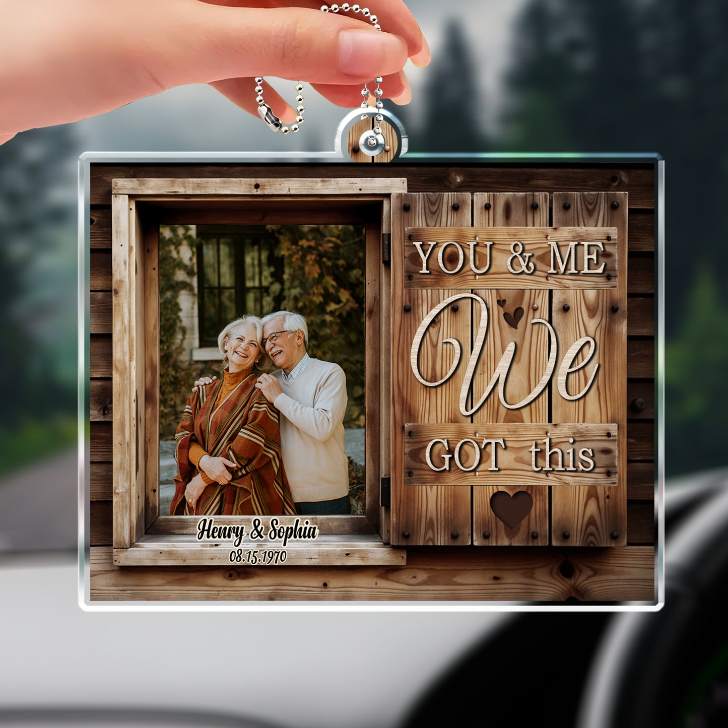 You & Me We Got This Wooden Car Hanging Ornament