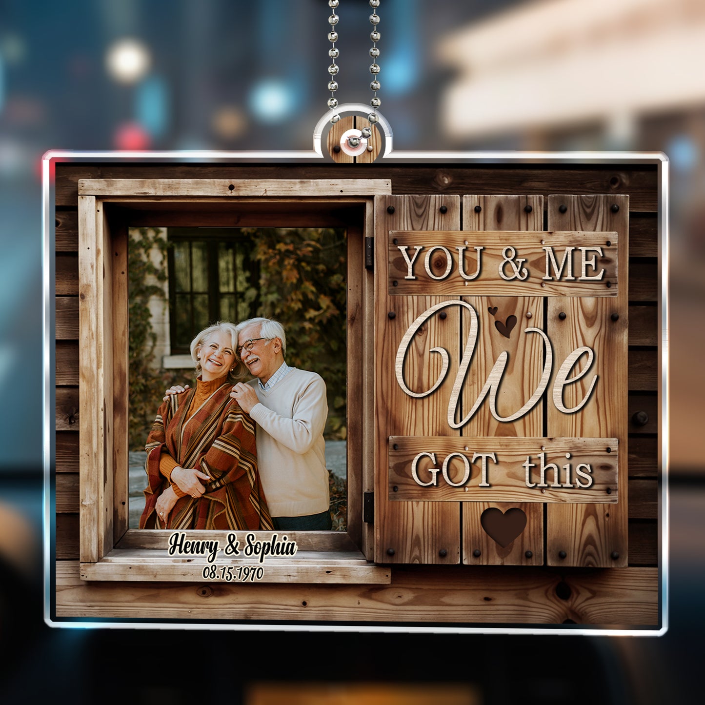 You & Me We Got This Wooden Car Hanging Ornament