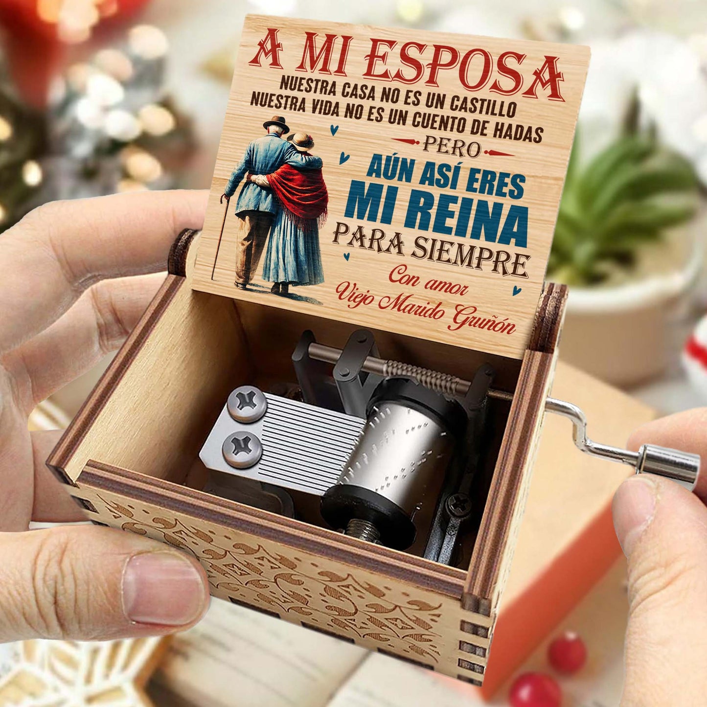 A Mi Esposa Mi Reina Para Siempre Elderly Couple Design