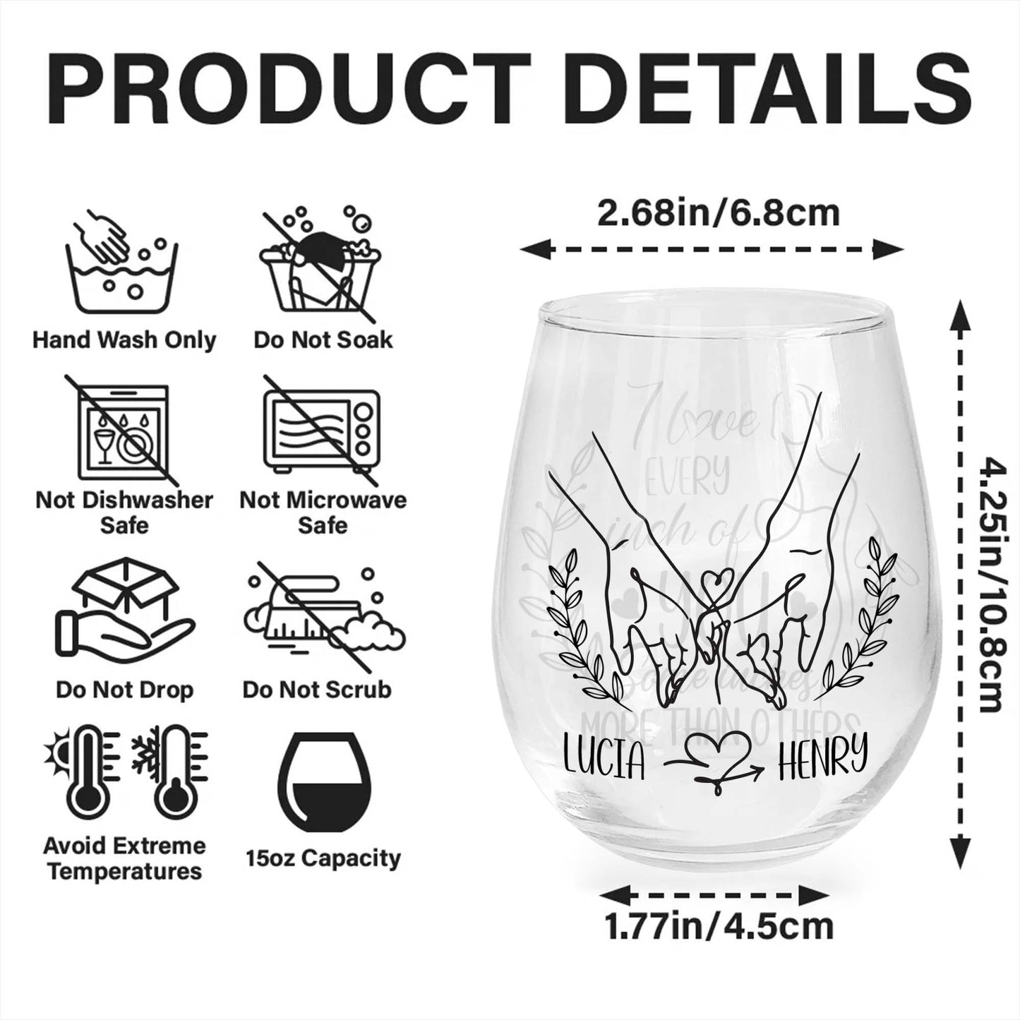 I Love Every Inch Of You, Unique Romantic Gift