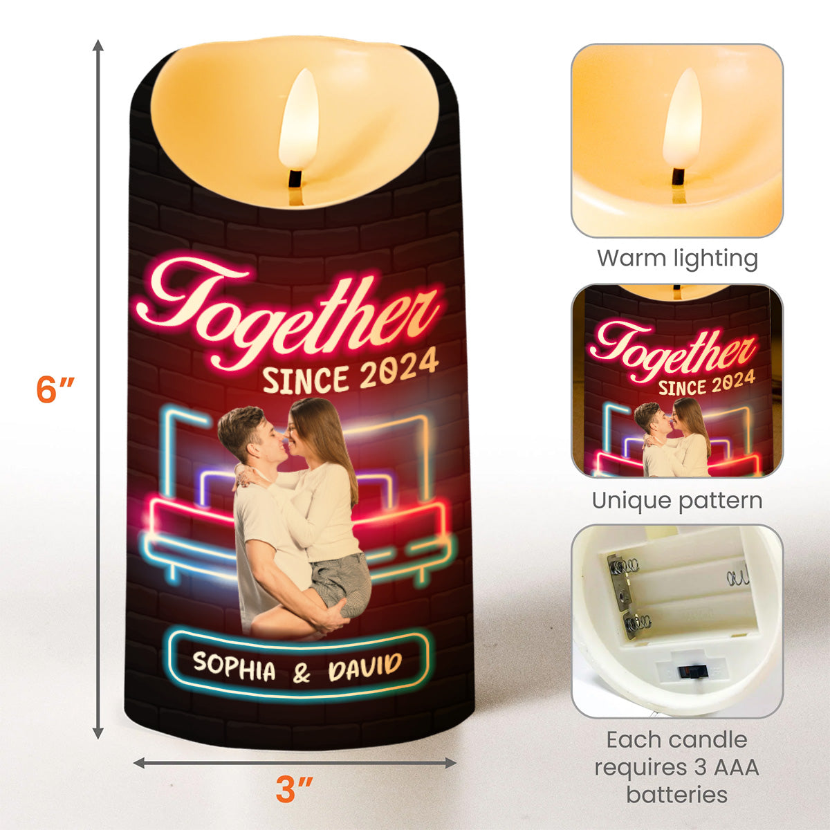 Love And Appreciation Neon Sign LED Candle