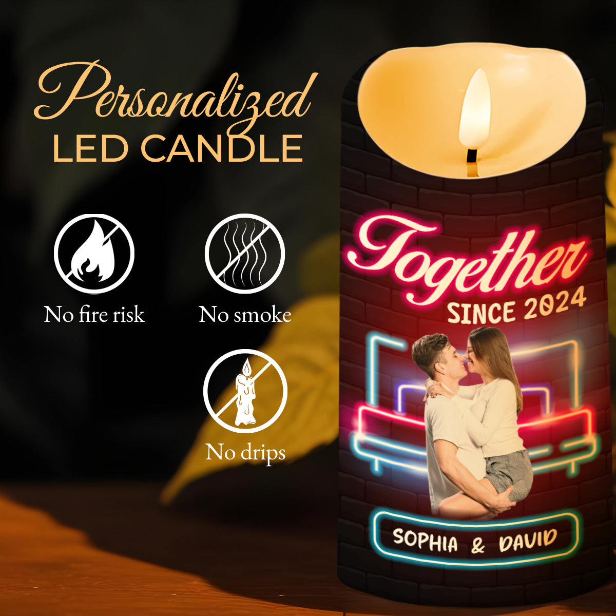 Love And Appreciation Neon Sign LED Candle