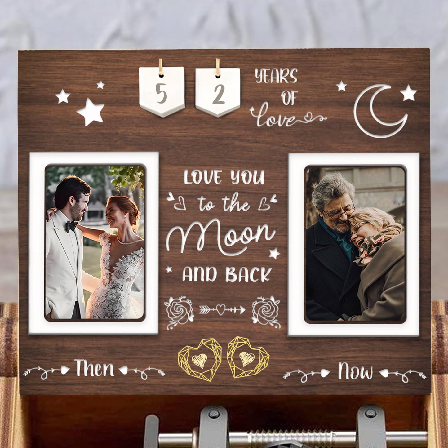Love You To The Moon And Back Romantic Music Box