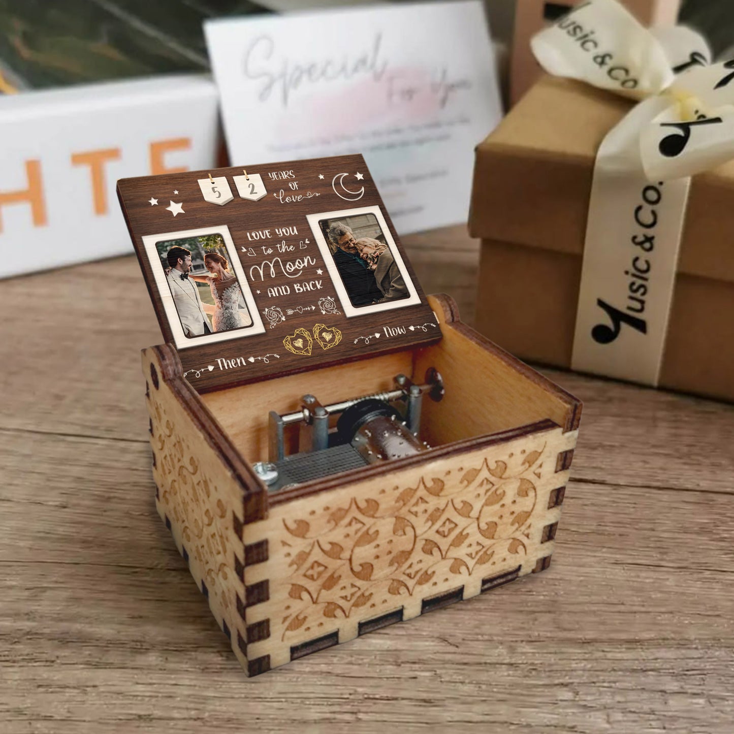 Love You To The Moon And Back Romantic Music Box