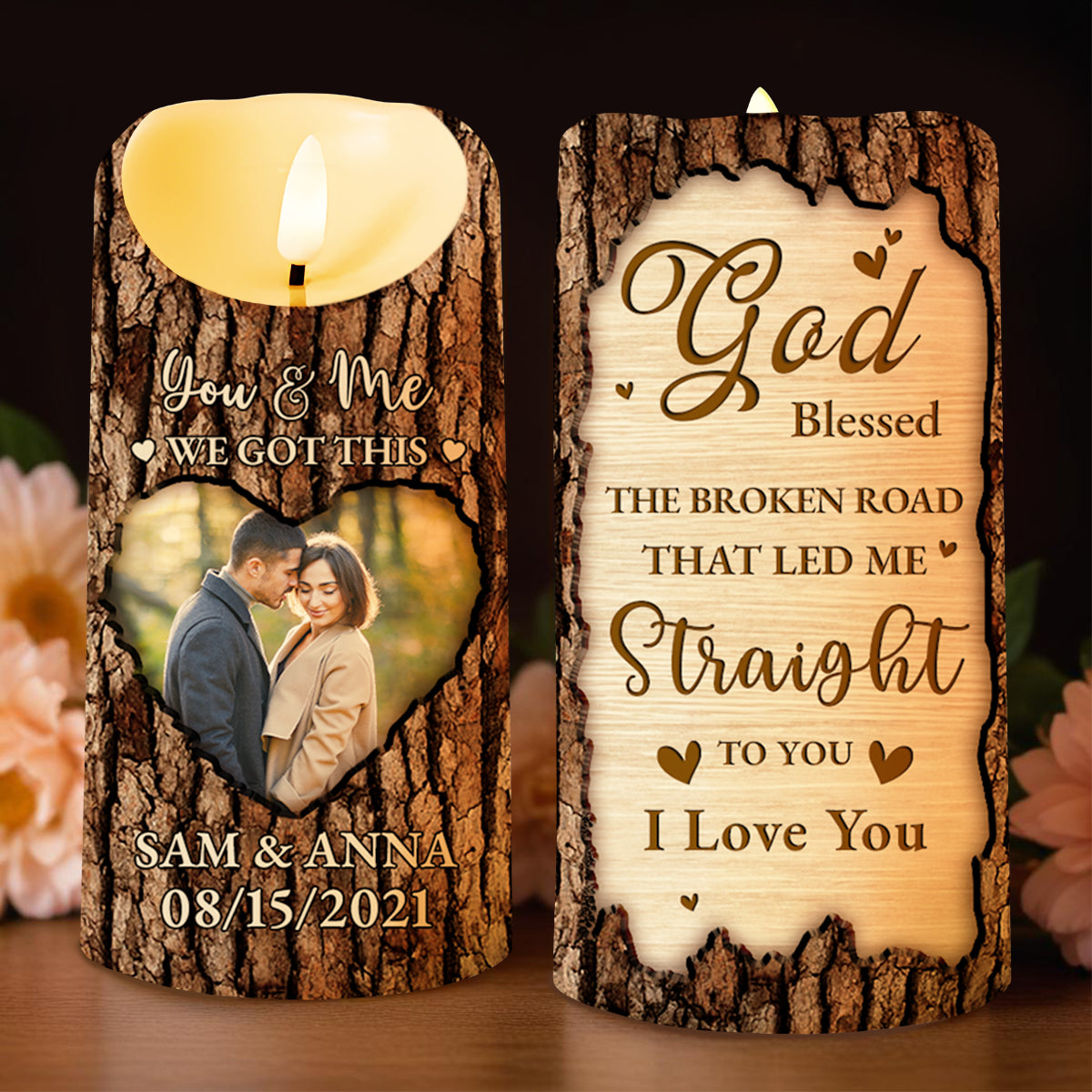 God Blessed The Broken Road That Led Me Straight To You Candle