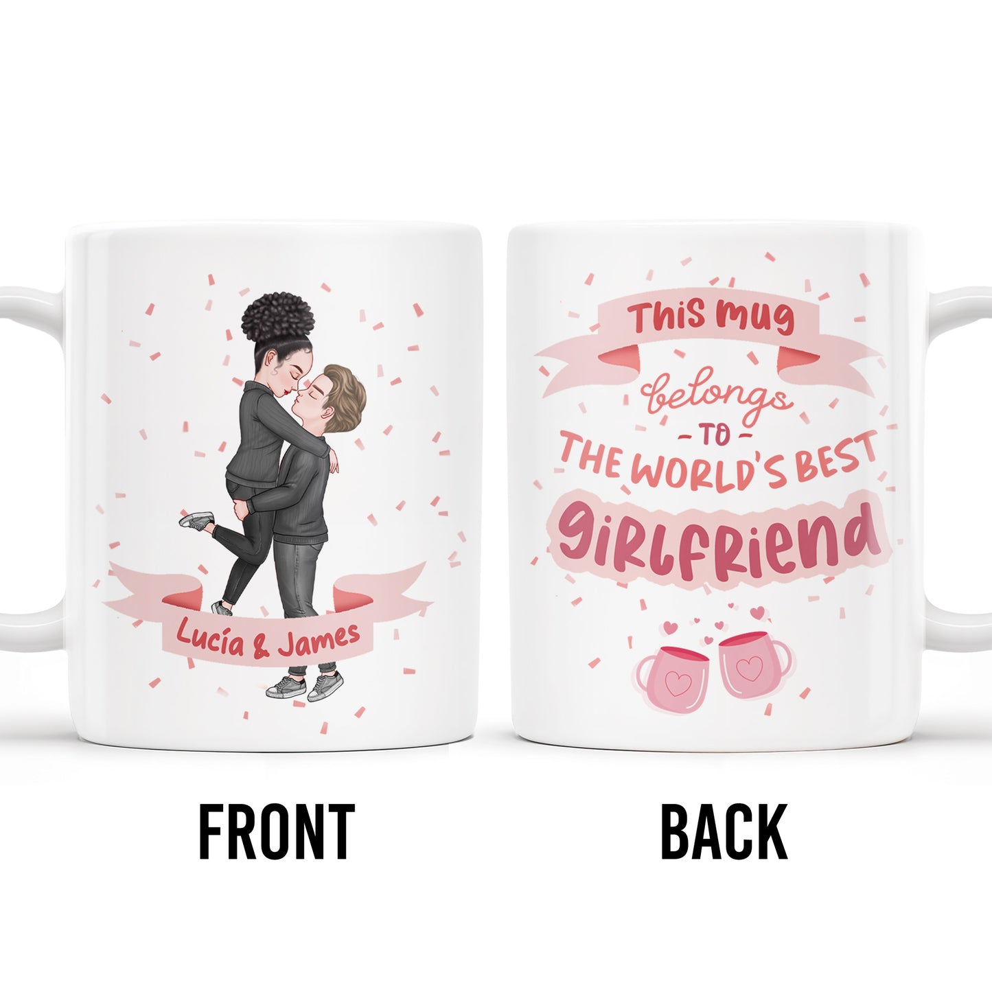 World's Best Girlfriend Romantic Couple Design