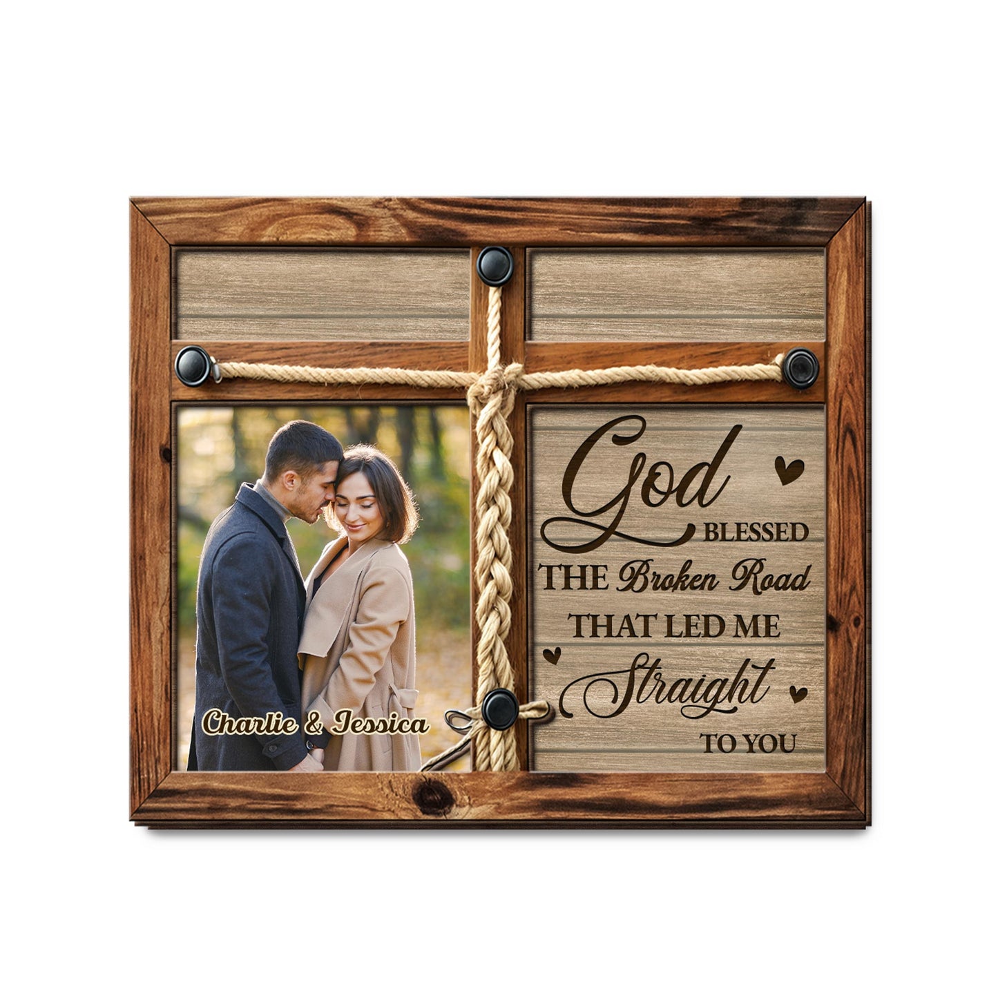 God Blessed The Broken Road Customized Visor Clip