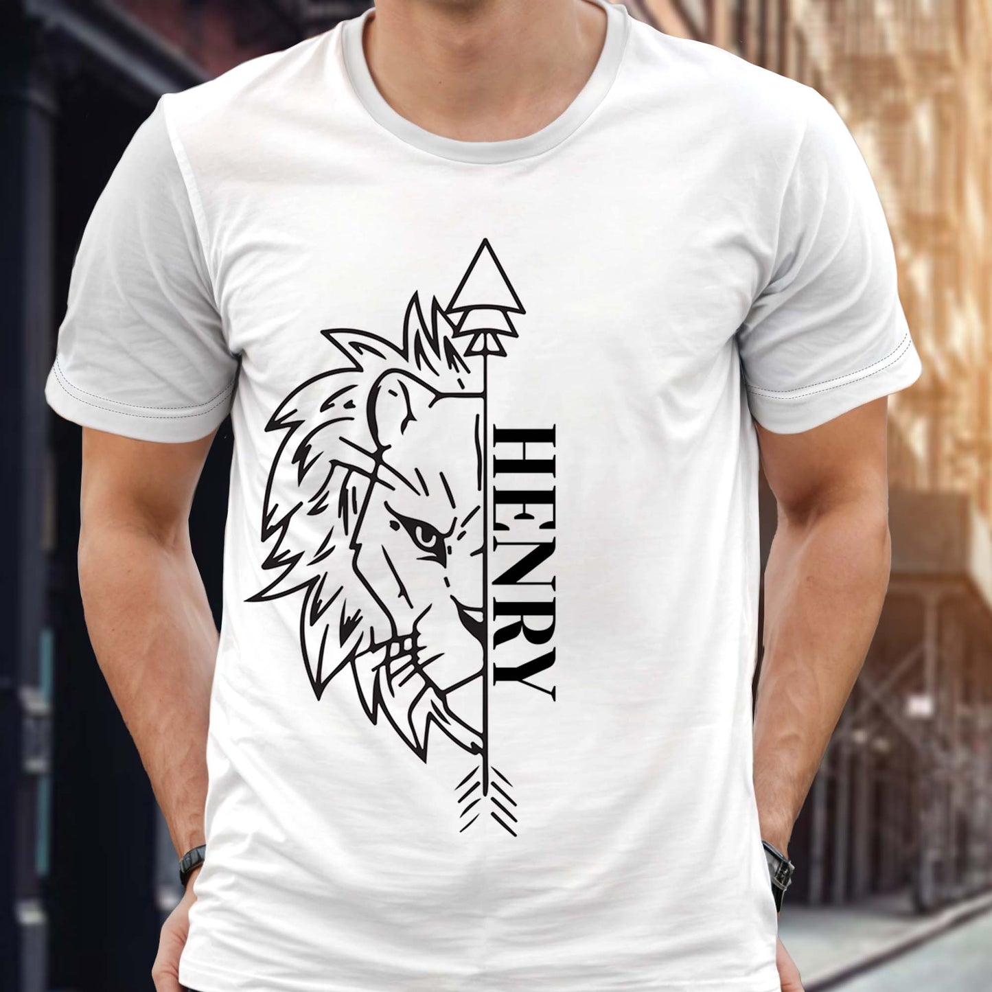 Unleash Your Inner Strength Lion And Arrow Print