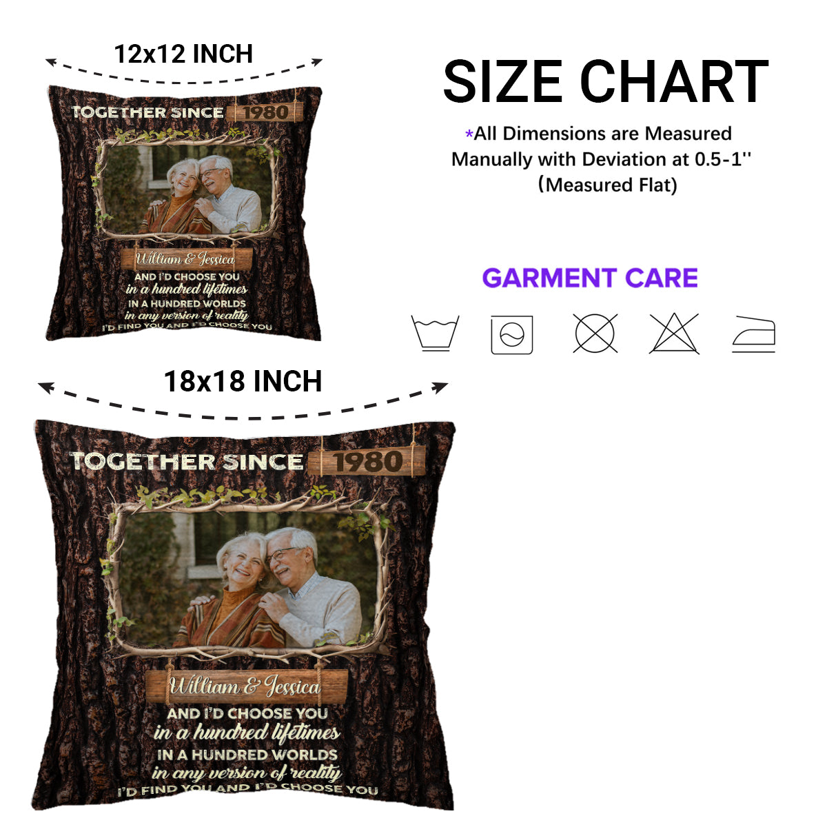 Together Since Customized Quote with Tree and Ivy Design
