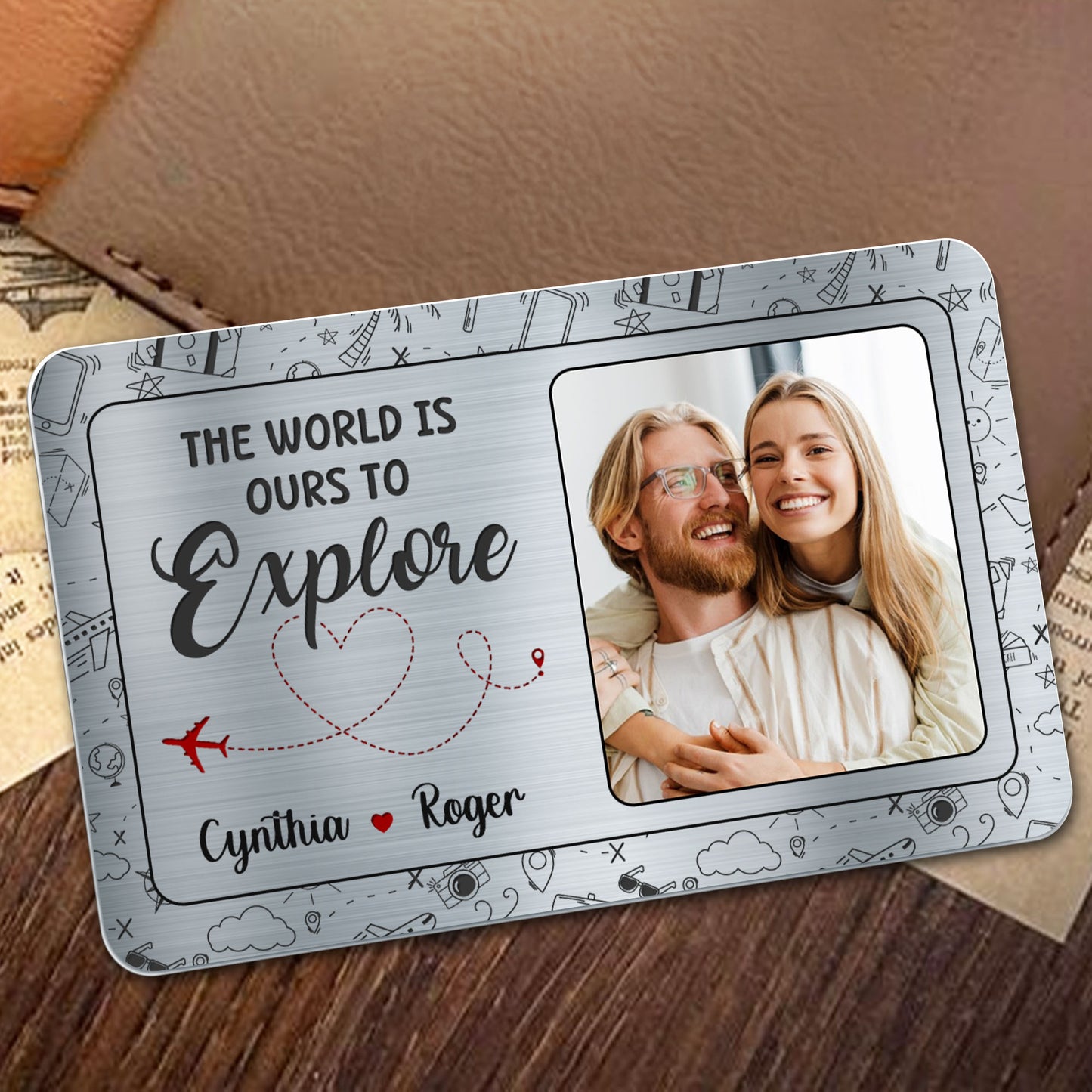 The World Is Ours To Explore With Airplane And Map Icons