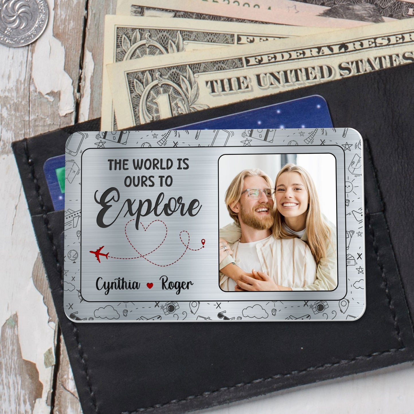The World Is Ours To Explore With Airplane And Map Icons