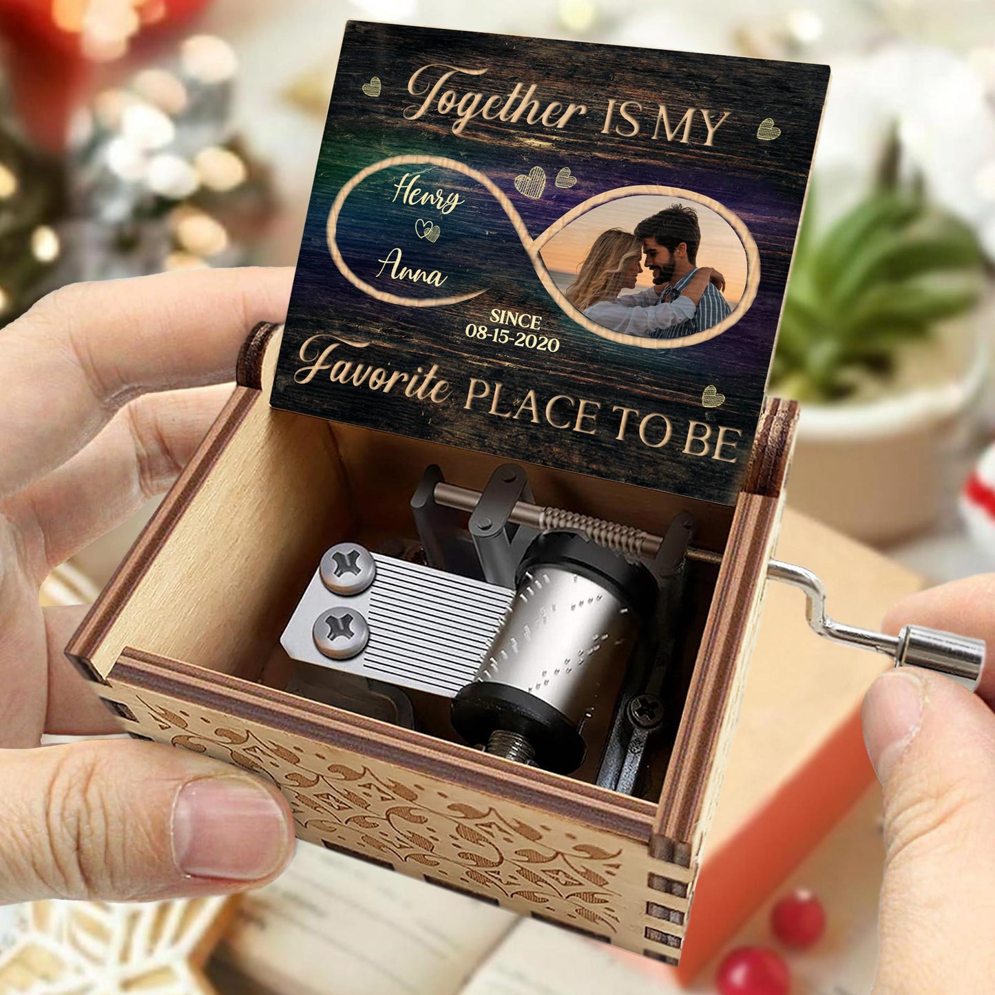 Together My Favorite Place To Be Photo Music Box