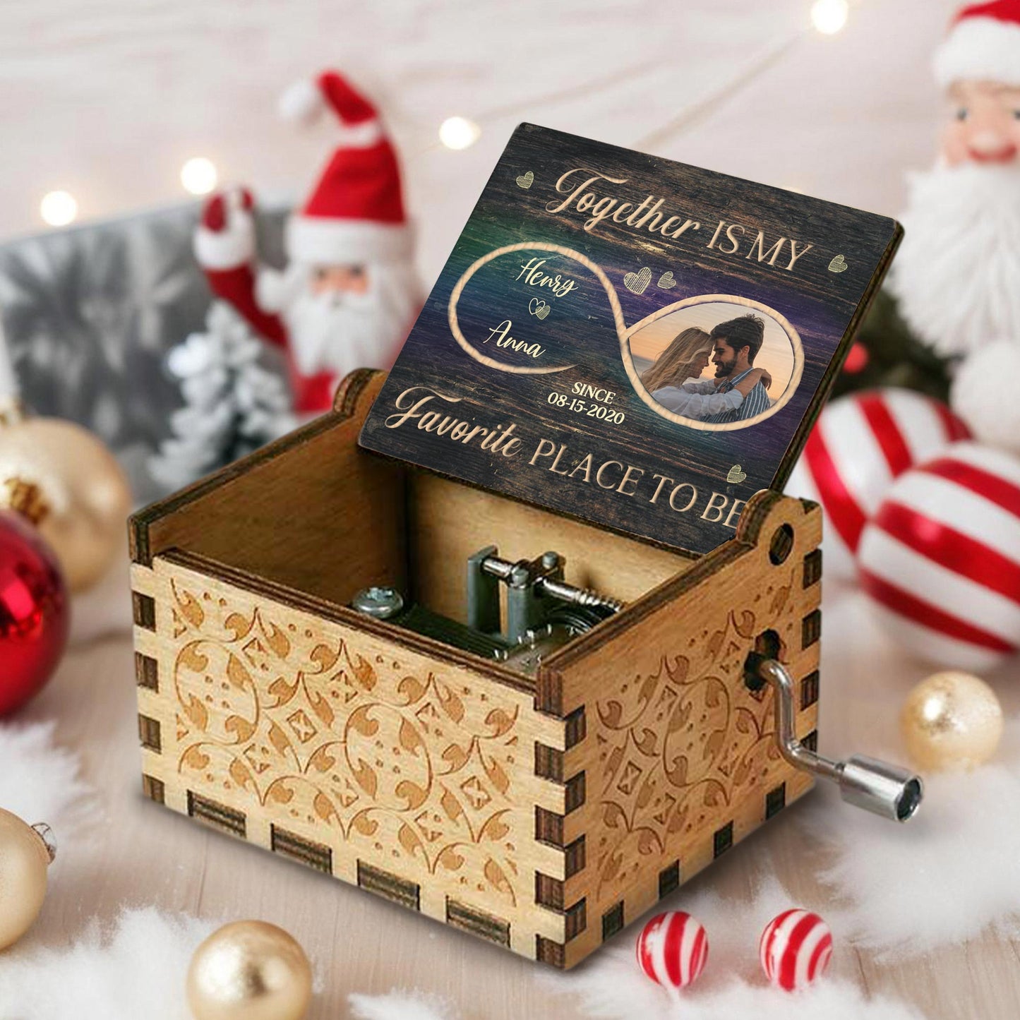 Together My Favorite Place To Be Photo Music Box