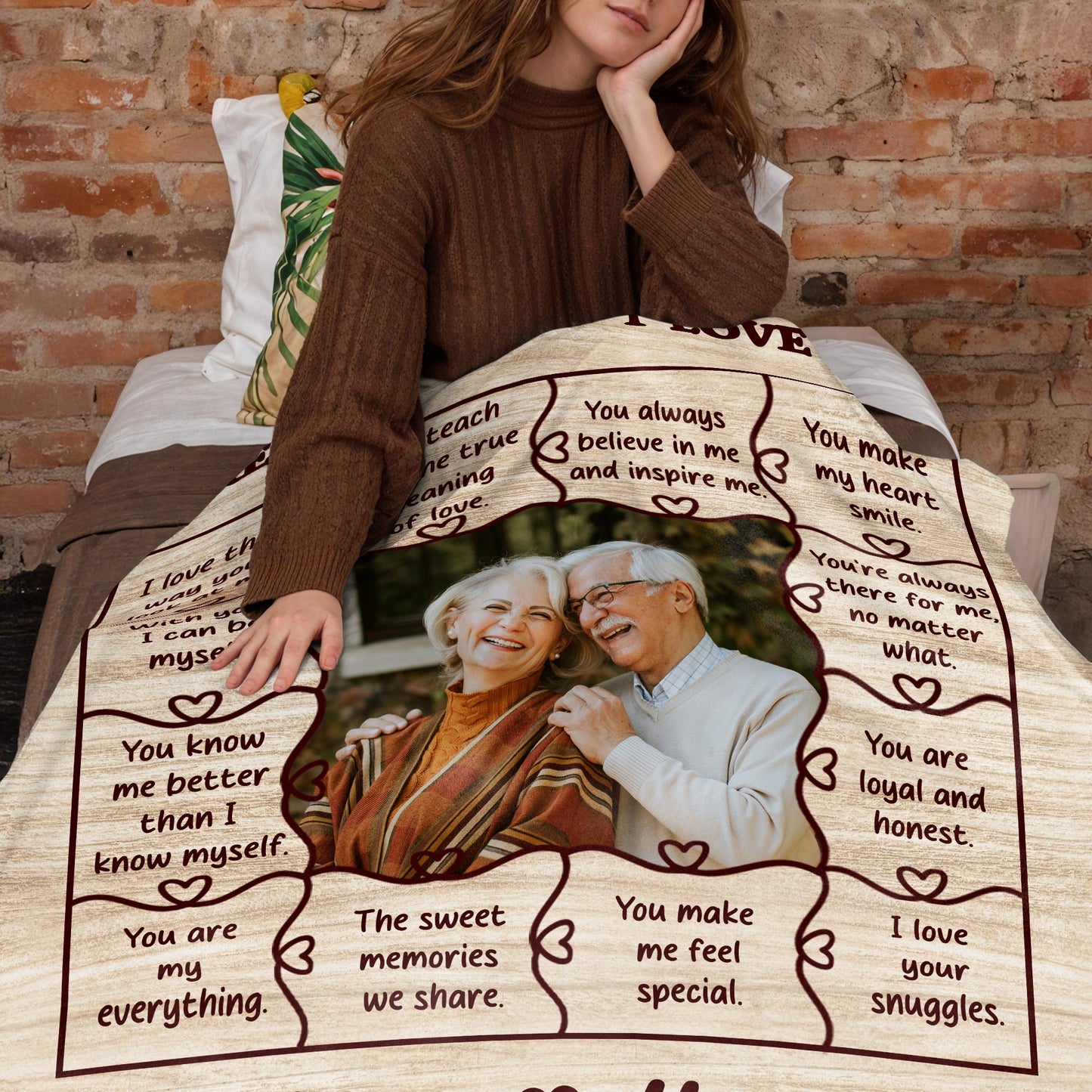 12 Reasons Why I Love You, Sweet Memories And Heartfelt Quotes Blanket